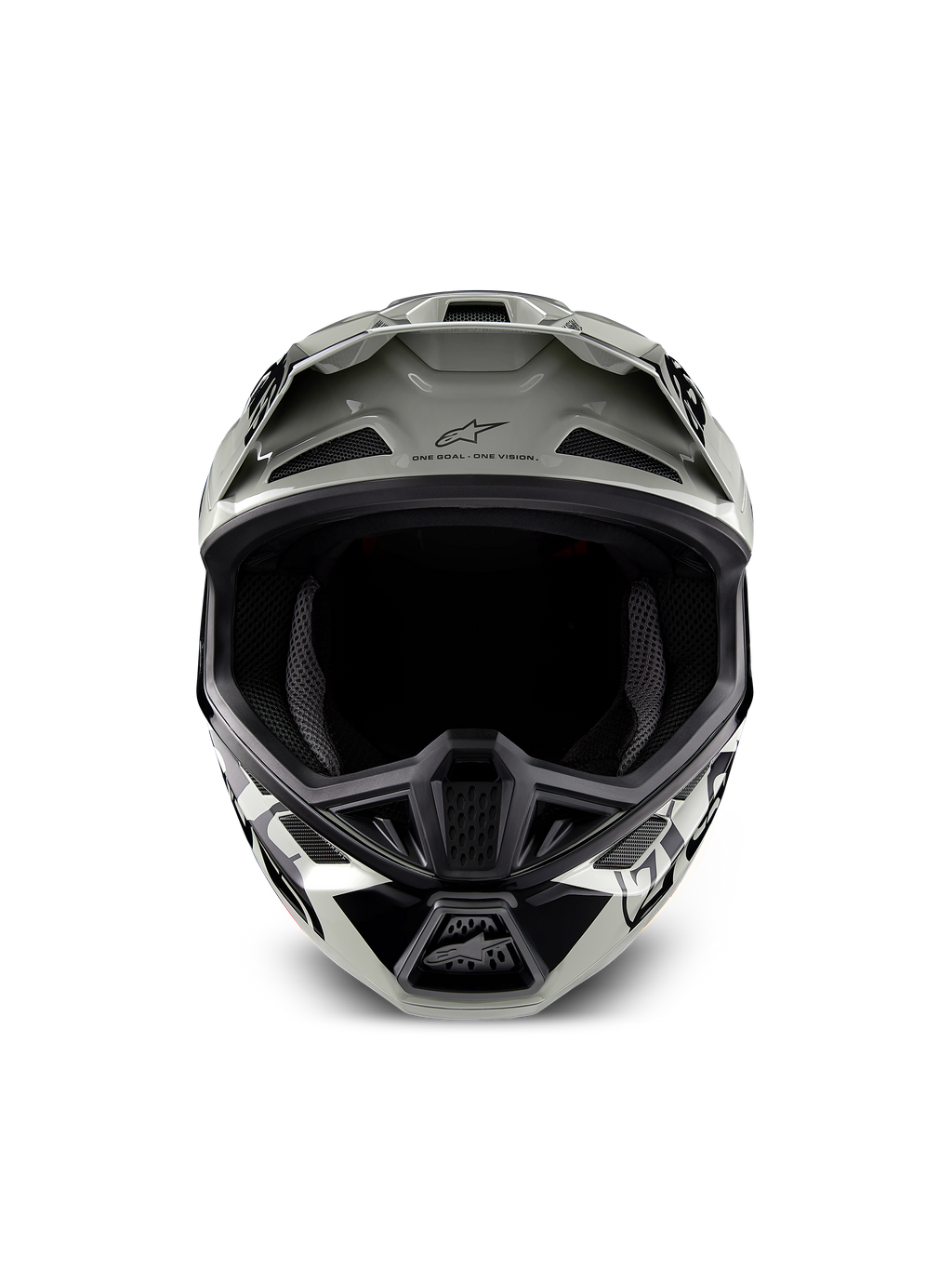Alpinestars Limited Edition S-M7 Wolf Dust Helmet, Motocross Racing Helmet, Grey and Black, ECE and DOT certified.