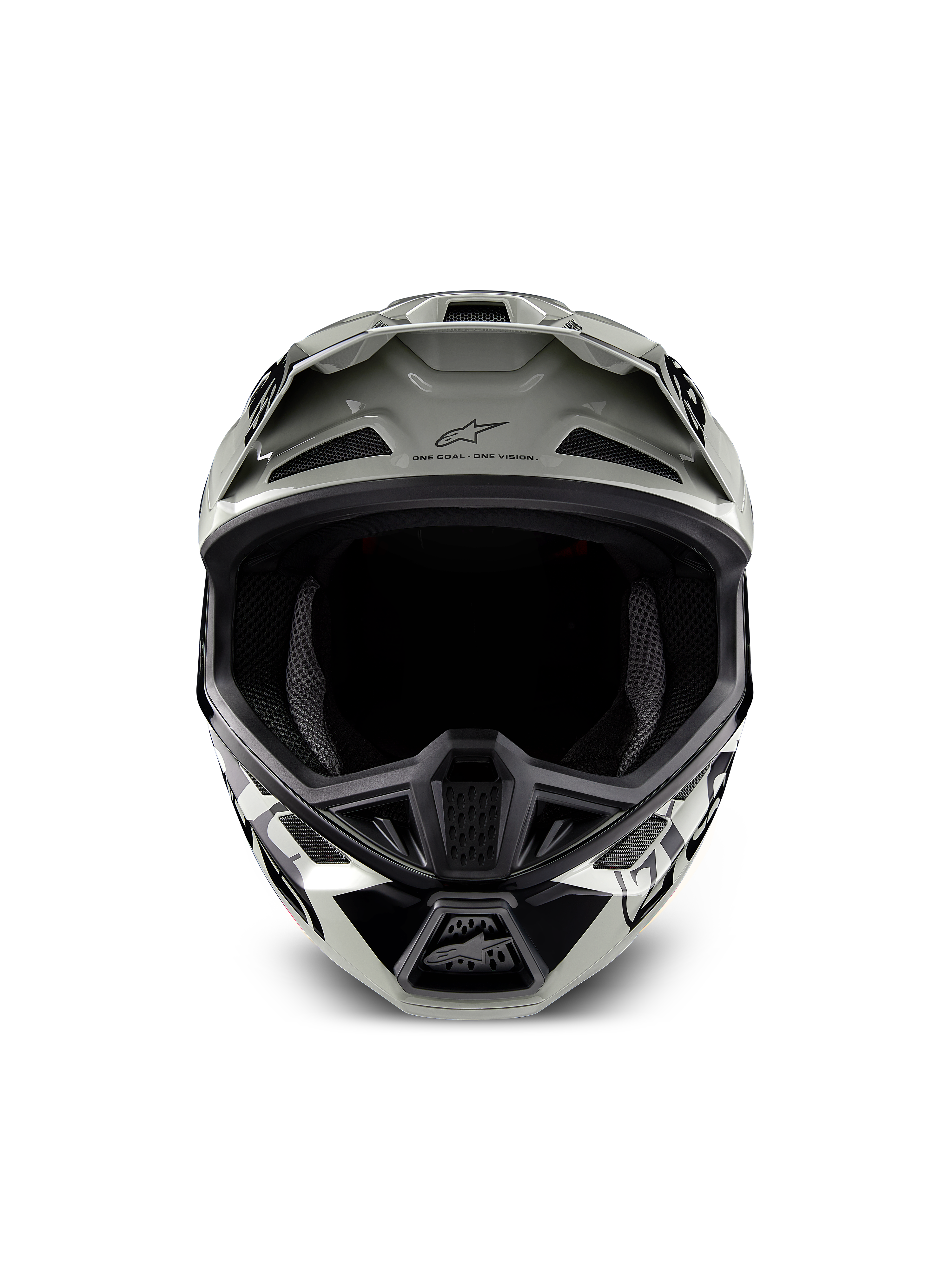 Alpinestars Limited Edition S-M7 Wolf Dust Helmet, Motocross Racing Helmet, Grey and Black, ECE and DOT certified.