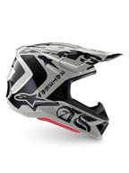 Alpinestars Limited Edition S-M7 Wolf Dust Motocross Helmet, Off-road Racing, Dune Black and Red, ECE/DOT certified.