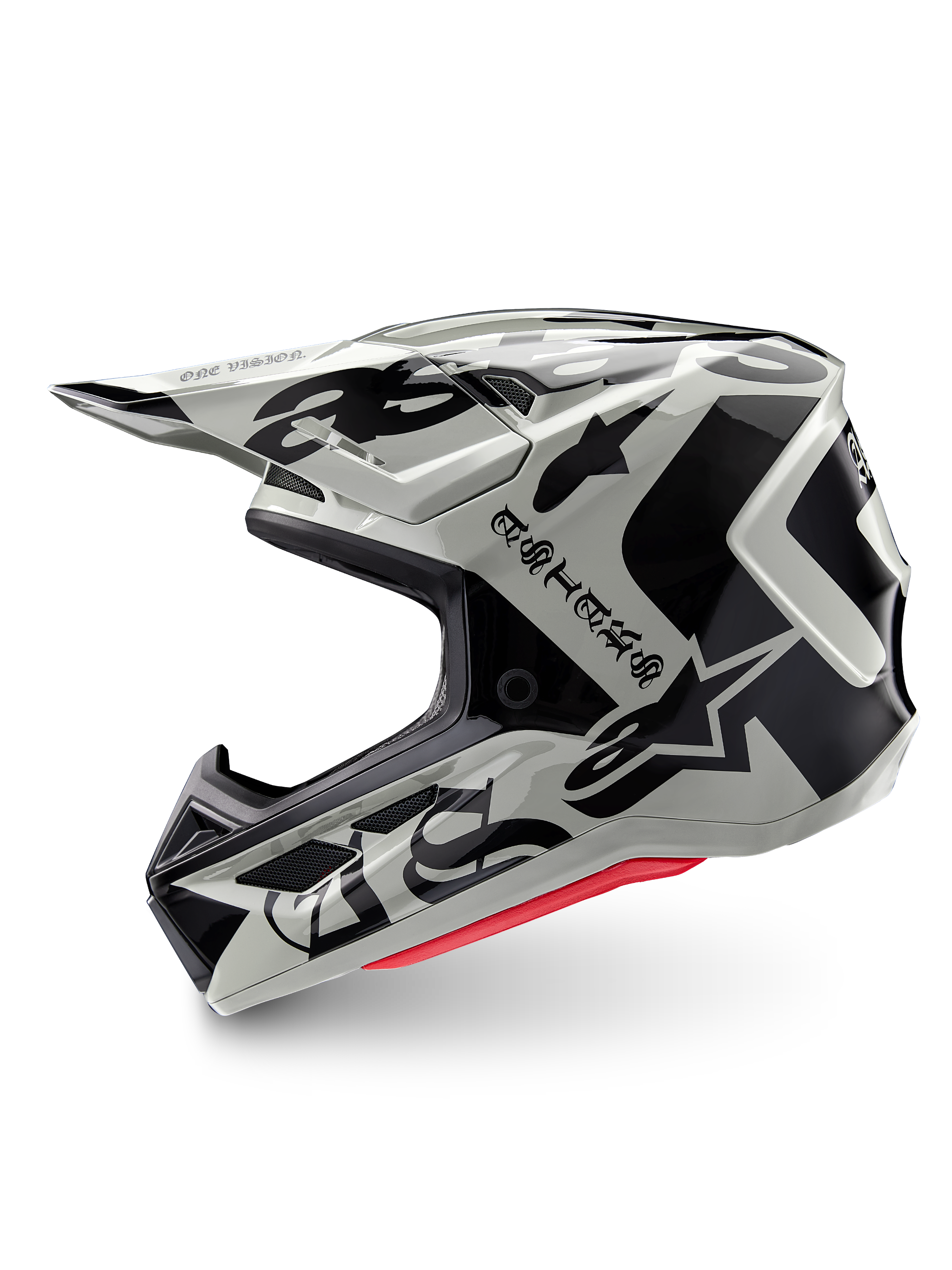 Alpinestars Limited Edition S-M7 Wolf Dust Helmet, off-road motocross helmet in dune and black, ECE and DOT certified.