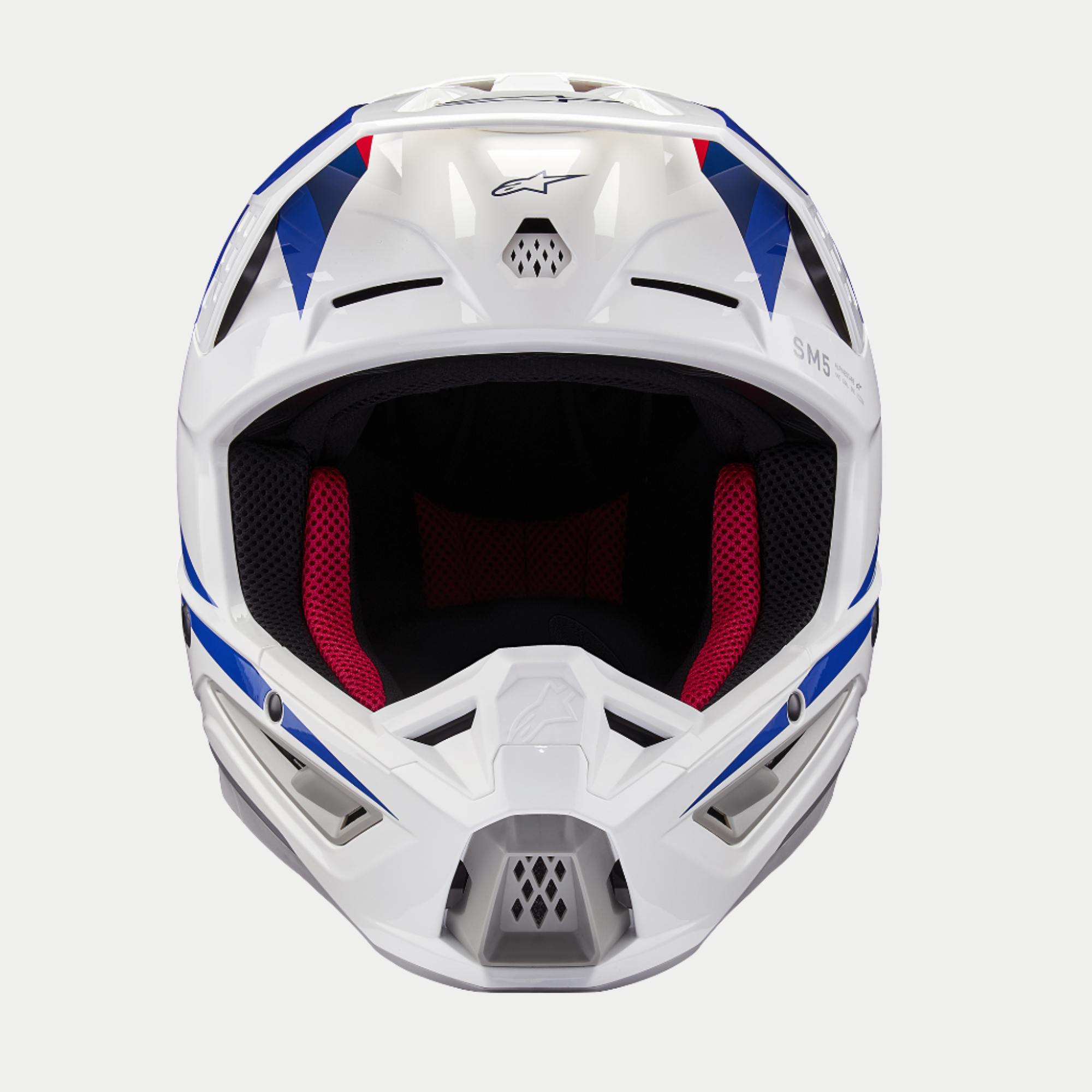Alpinestars SM5 Honda Helmet White Blue Red M
