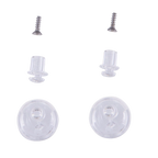 Alpinestars Pinlock Tear Off Pins Set, Helmet Accessory, Transparent, clear plastic pins and small metal screws, replacement parts for Supertech R10 motorcycle helmet visors