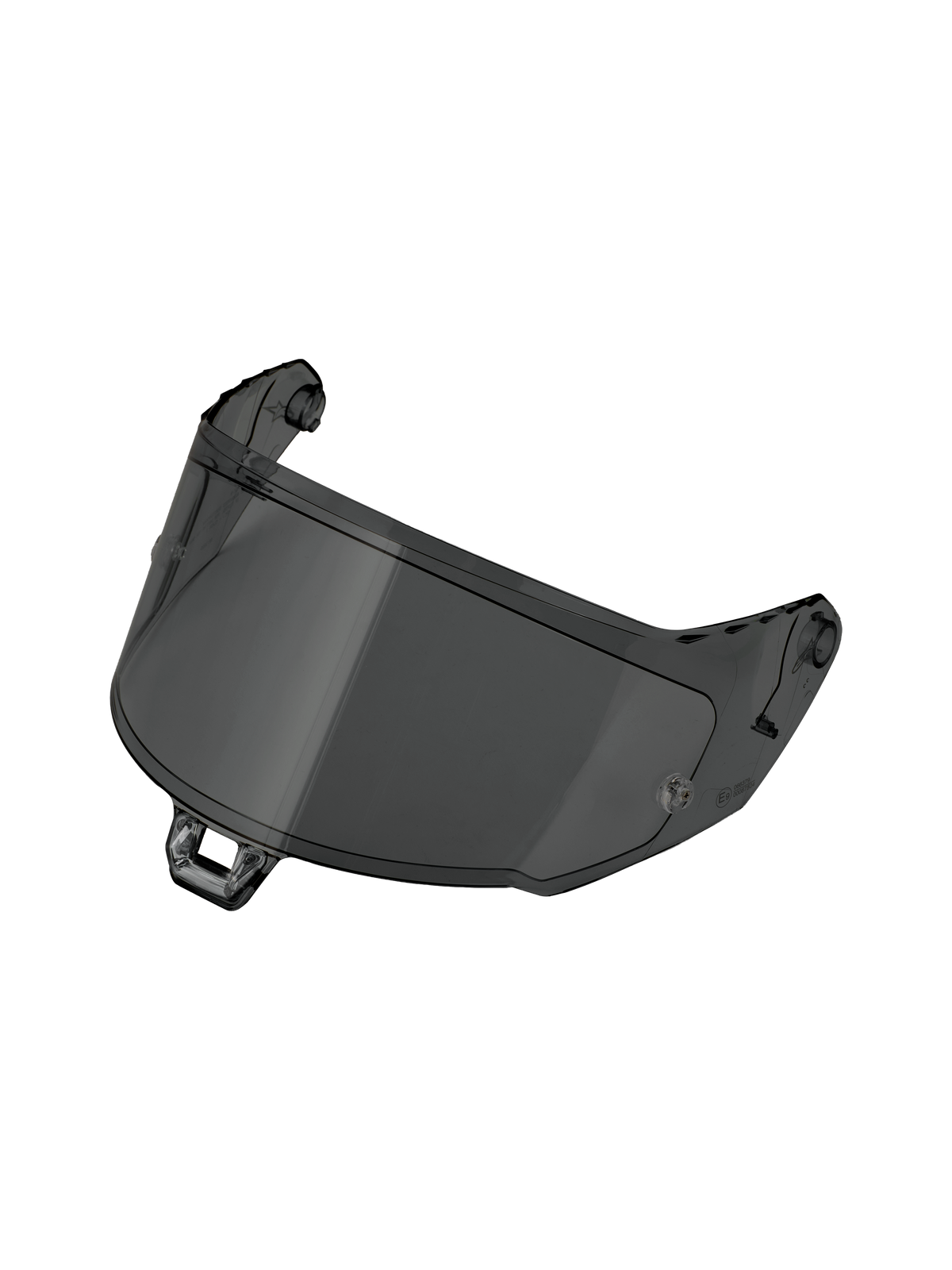 Alpinestars Supertech R-10/R-7 Absolute Vision Shield Gen2.1-R, motorcycle helmet replacement shield, dark tint, optical-grade polycarbonate, anti-glare road and racing visor