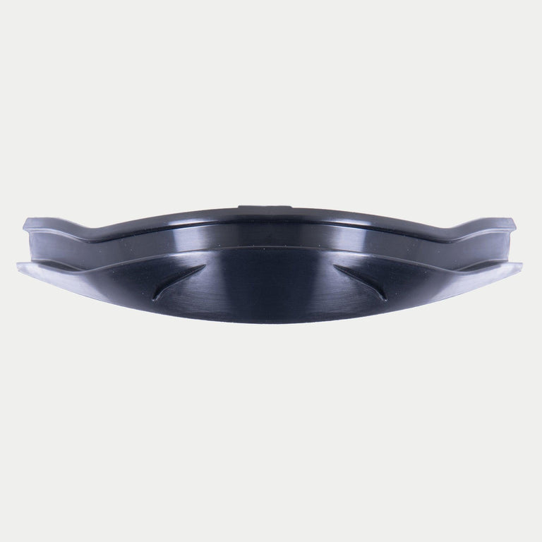 Alpinestars Supertech R10 Wind Deflector, Motorcycle Helmet Accessory, Black, sleek curved plastic design with integrated aerodynamic ridges, official replacement part for S-R10 helmets