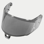 Alpinestars Supertech R10 AFHS-01 Light Smoke Shield, gray motorcycle racing visor with UV and anti-scratch protection.