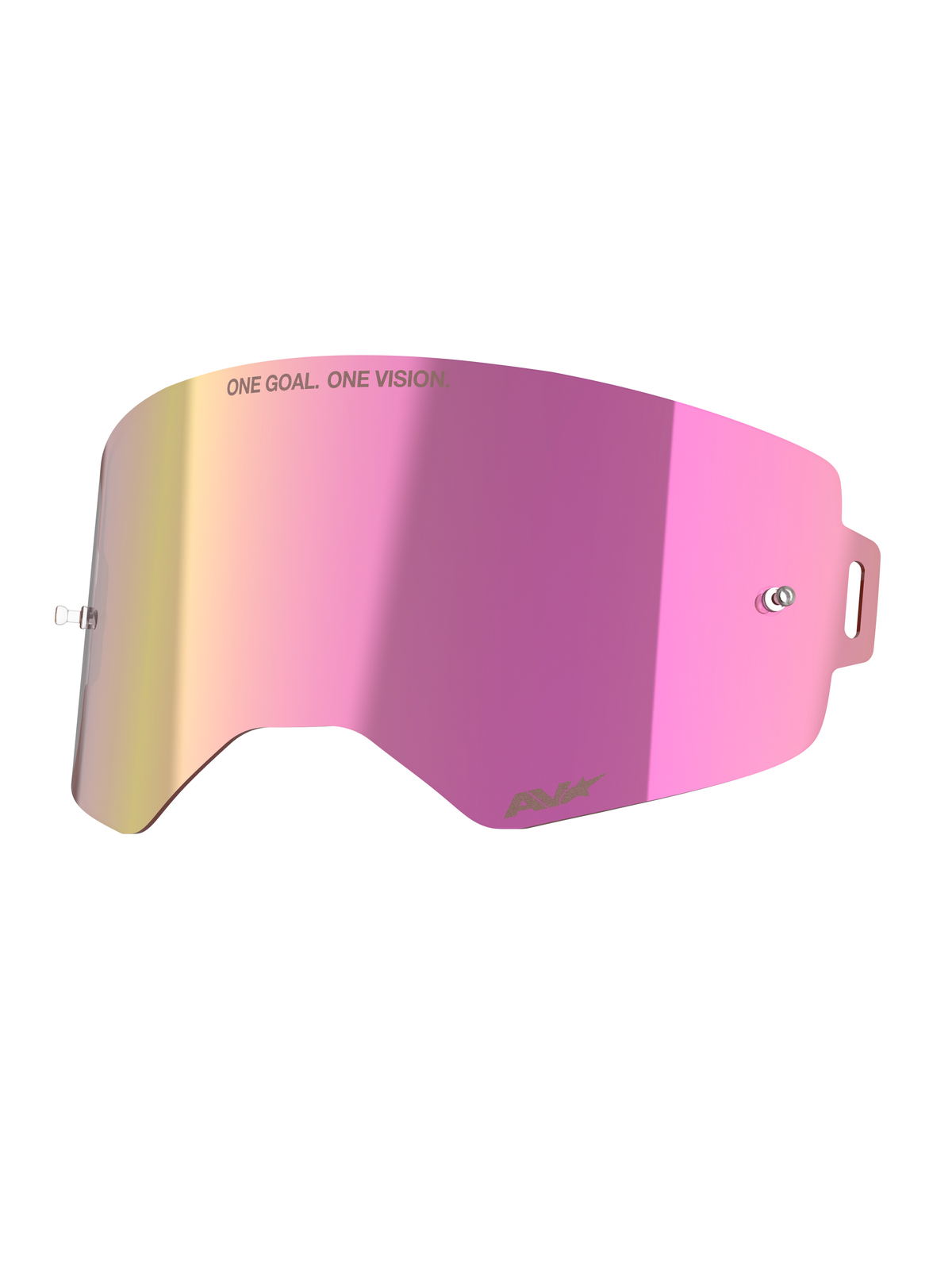 Alpinestars Supertech Mirror Pink Lens, MX Motocross Goggle Accessory, Pink Mirror Finish, Anti-Fog Polycarbonate.