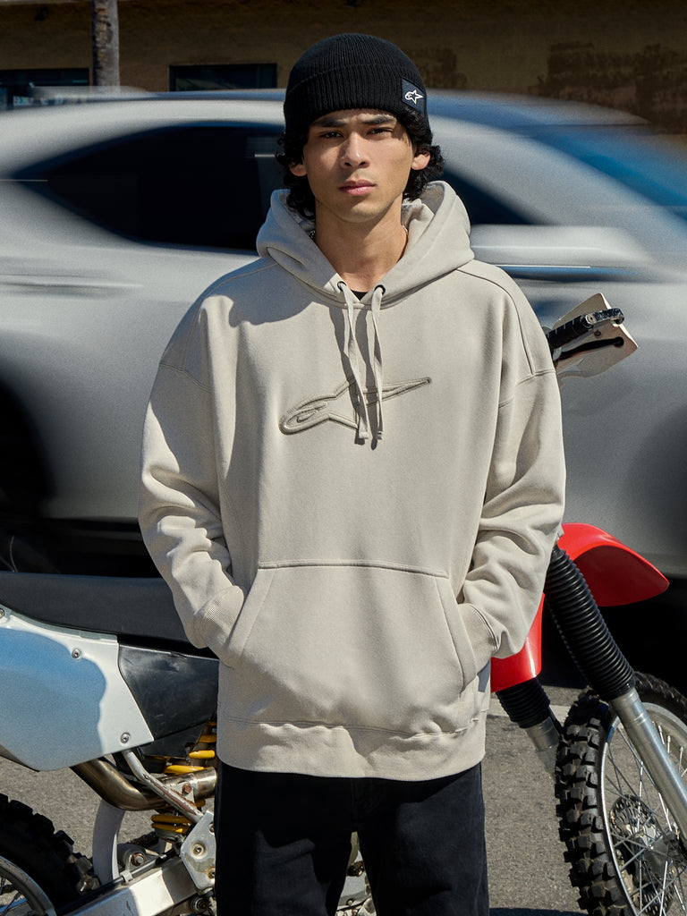 ALPINESTARS Ageless Hoodie V3 Blanc Cassé-Noir - T-shirts et sweaters ALPINESTARS Ageless Hoodie V3 Blanc Cassé-Noir - T-shirts et sweaters