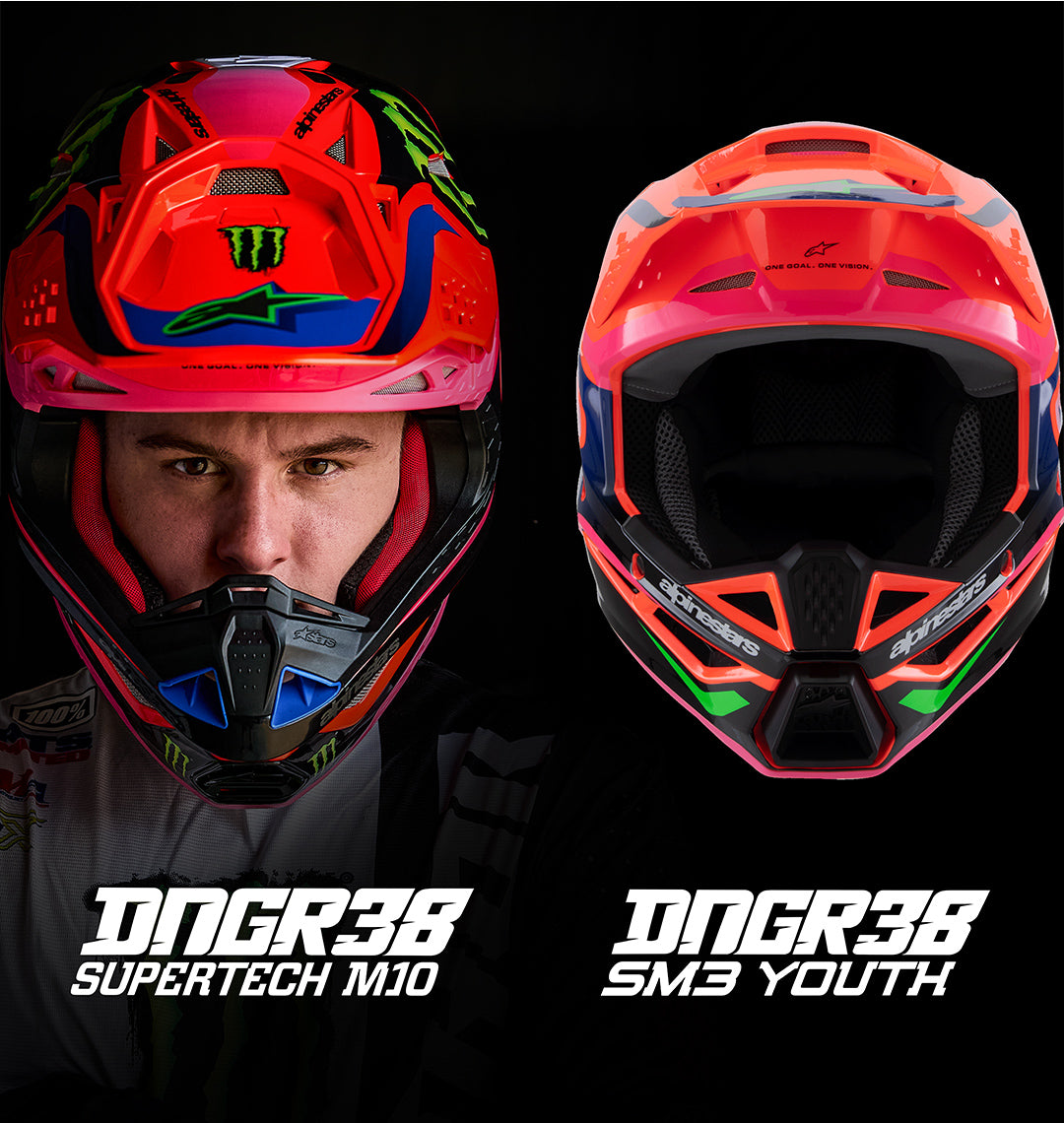 boy helmet motorcycle SM3 Youth Deegan Helmet ECE06/DOT - Motorcycle Helmet