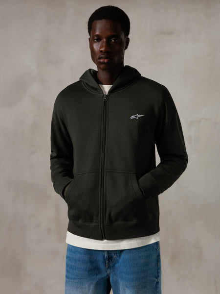 THE NINTH APOLLO レーベル ロゴ ジップアップ パーカー XL Essentials-Ageless-Zip-Hoodie-