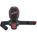 Alpinestars Nucleon KR-R Cell Back Protector, Motorcycle Racing Back Protection, Black and Red, Honeycomb Pattern, CE Certified, Adjustable Straps, Ventilated Design