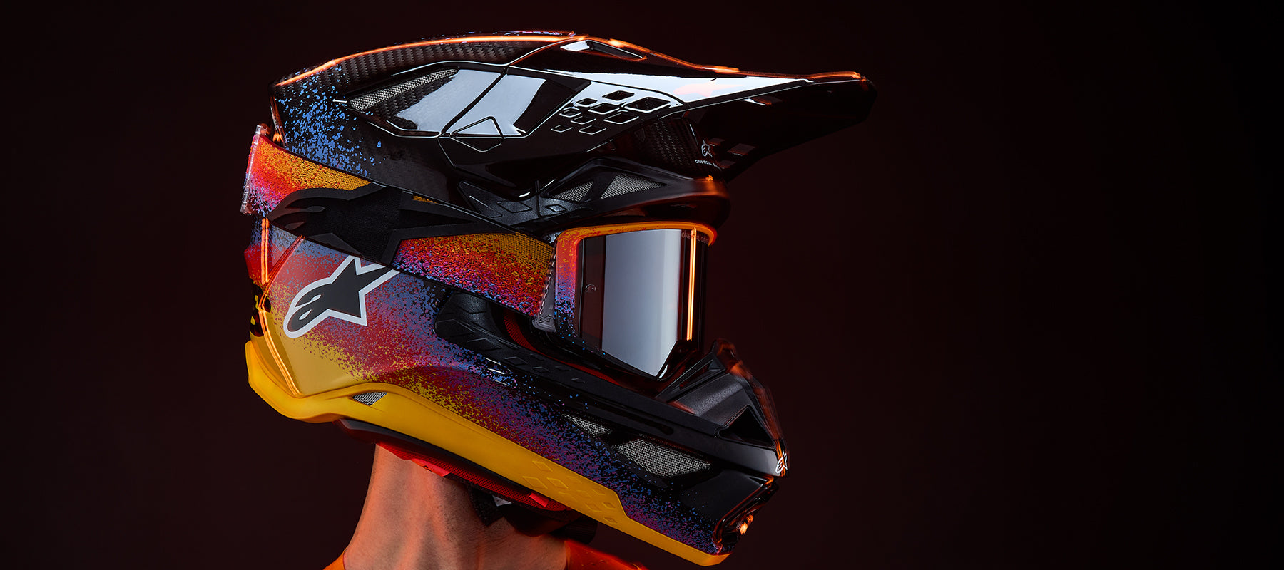 Air Born ヘルメット STEVE ブラック/オレンジ　61㌢ Limited Edition Supertech M10 Black Hole Helmet | Alpinestars