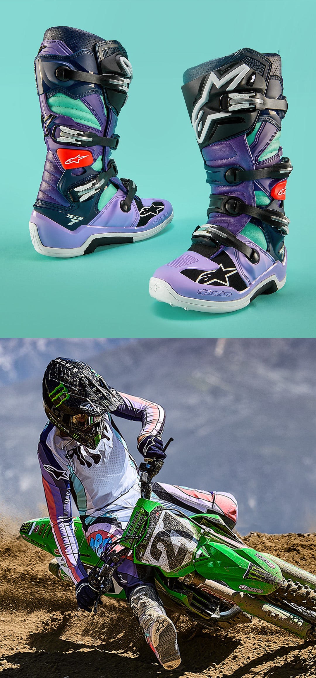 Tech 7 Imperial LE Boot - PURPLE MOTOCROSS Boots | Alpinestars