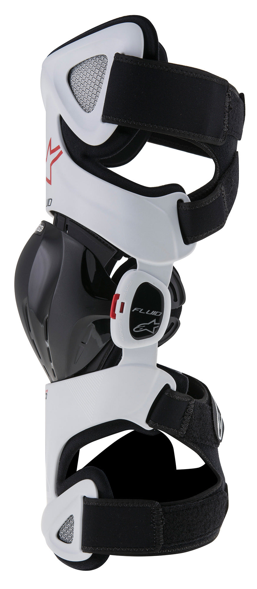 Fluid Pro Knee Brace Set - WHITE MOTOCROSS Knee Protection  