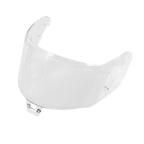 Alpinestars Supertech R10 AFHS-01 Shield, Motorcycle Helmet Visor, Clear, transparent plastic with side mounting points and central locking mechanism, replacement eye protection for S-R10 helmets