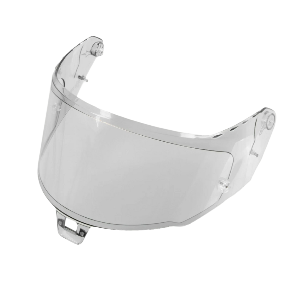 Alpinestars Supertech R10 Shield, clear photochromic racing helmet visor with UV protection and anti-scratch coating.