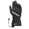 Alpinestars XT-5 GORE-TEX Gloves, Black Motorcycle Gloves, featuring white Astars branding and orange ADV-TECH text, long cuff design with covered knuckle protection, GORE-TEX logo, and shock cord closure, adventure touring gear