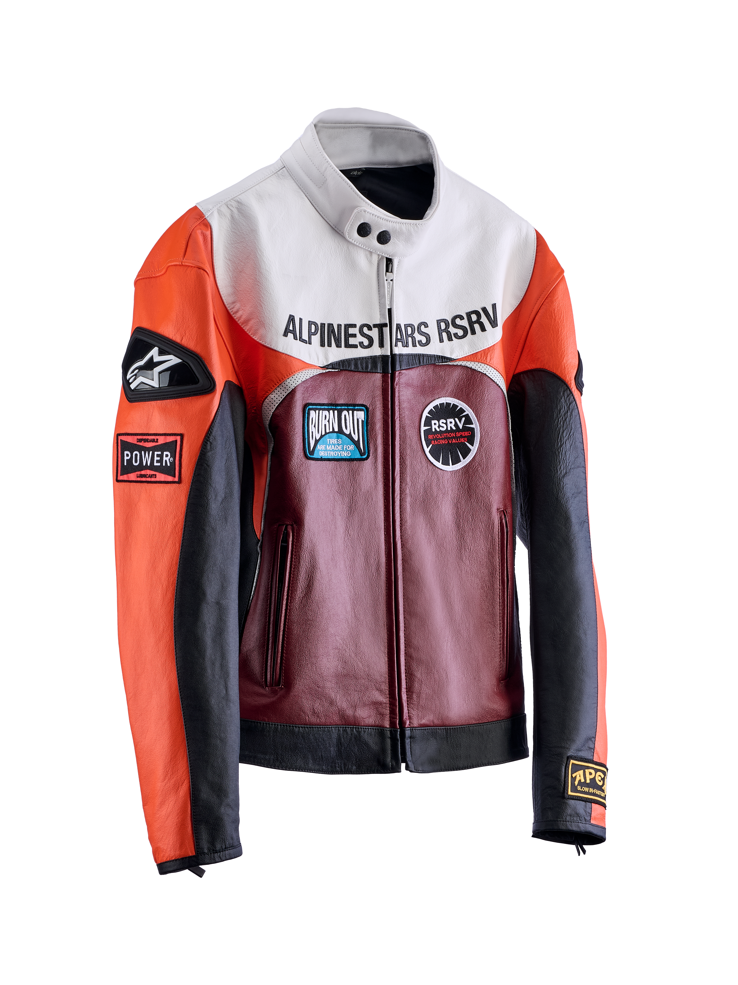 RSRV RACE CRAFT LEATHER JACKET