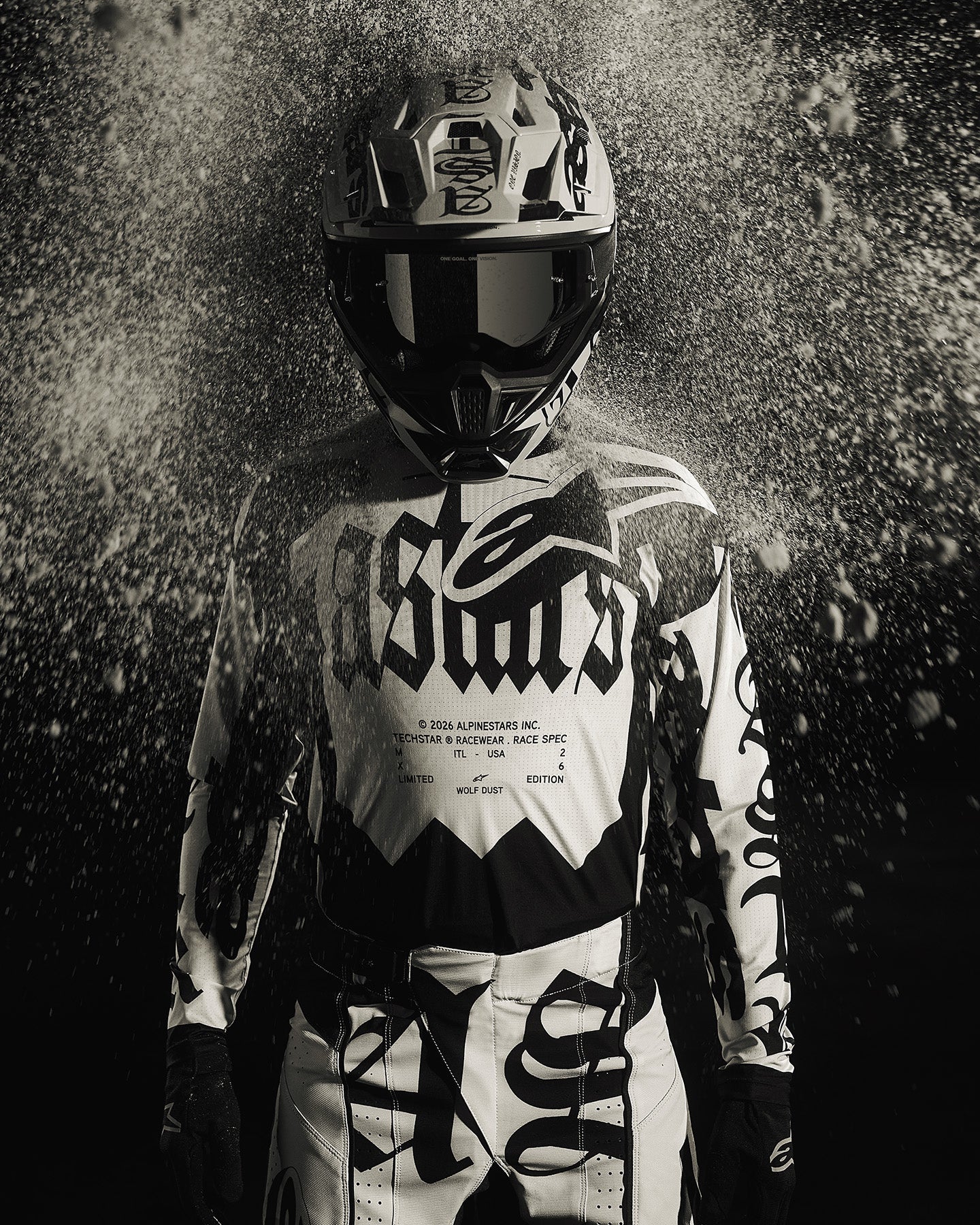 BLACK DESIGN 葉月 Limited Edition S-M7 Wolf Dust Visor 22.06 | Alpinestars®