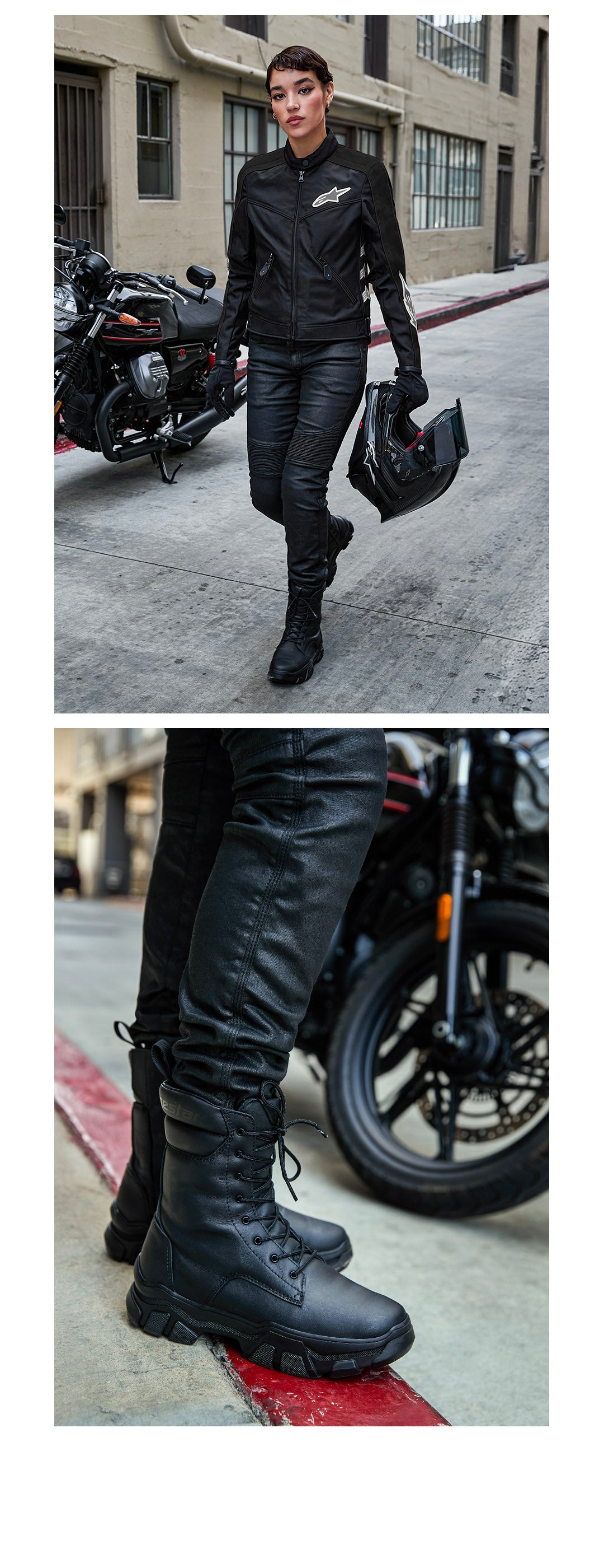 Alpinestars ブラック バイクブーツ レディース23センチ Ava Women - Black Motorcycle Boots | Alpinestars®