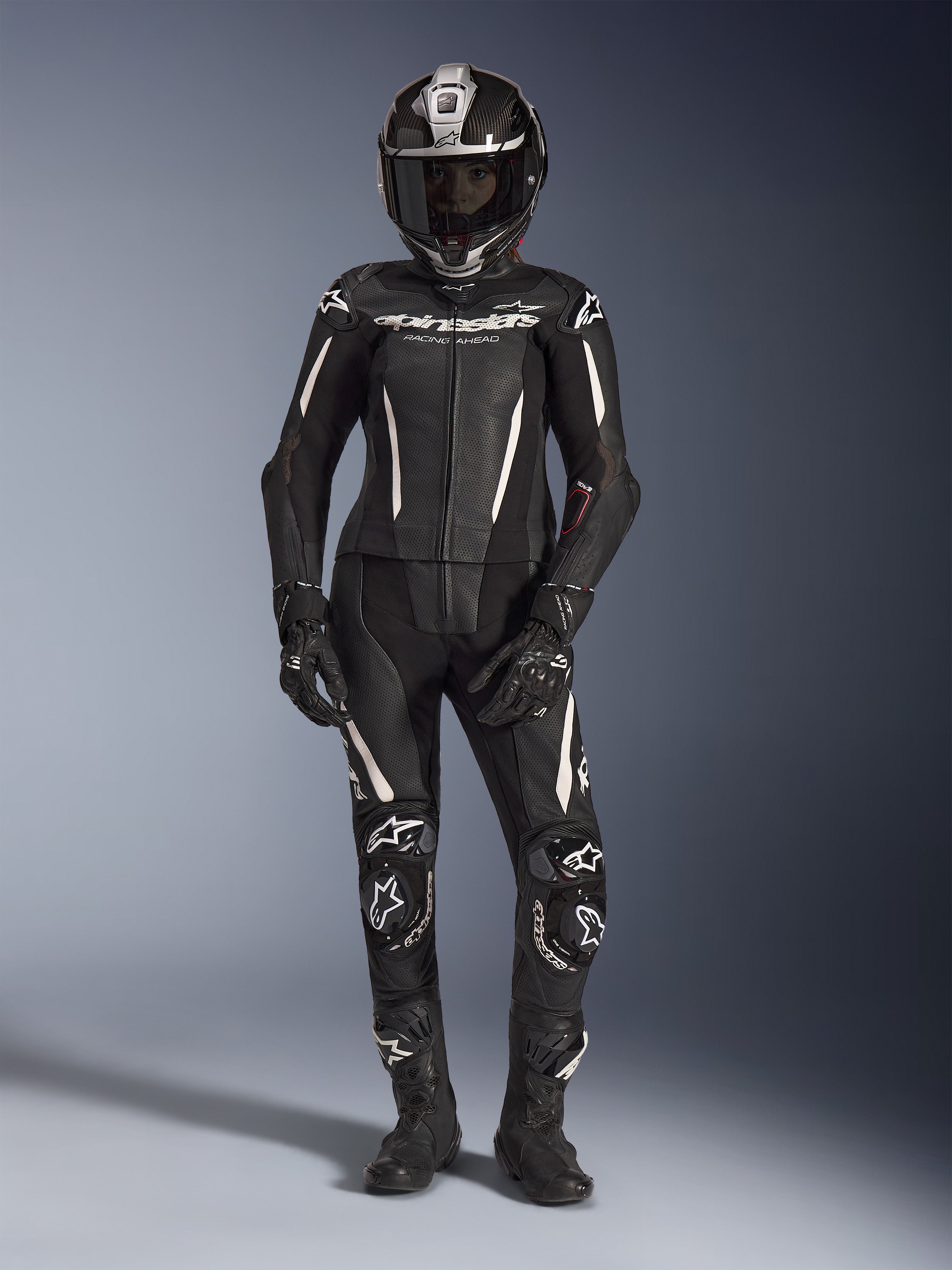 Women Stella Gp-R7 Leather Suit - 2Piece | Alpinestars