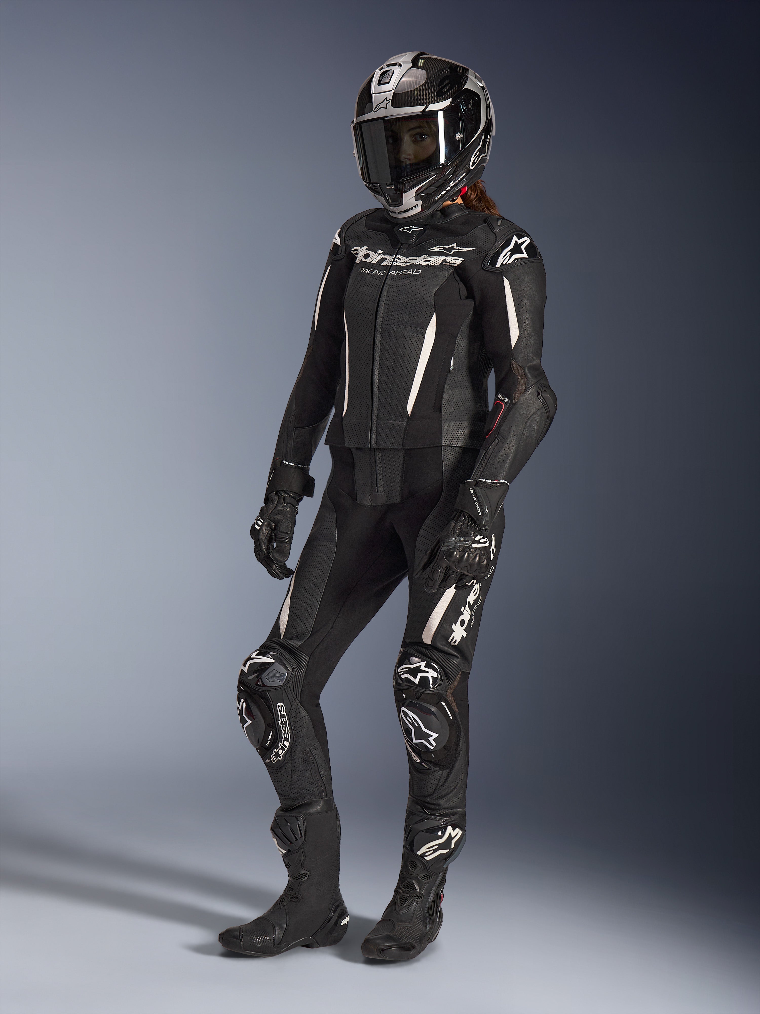 Women Stella Gp-R7 Leather Suit - 2Piece | Alpinestars