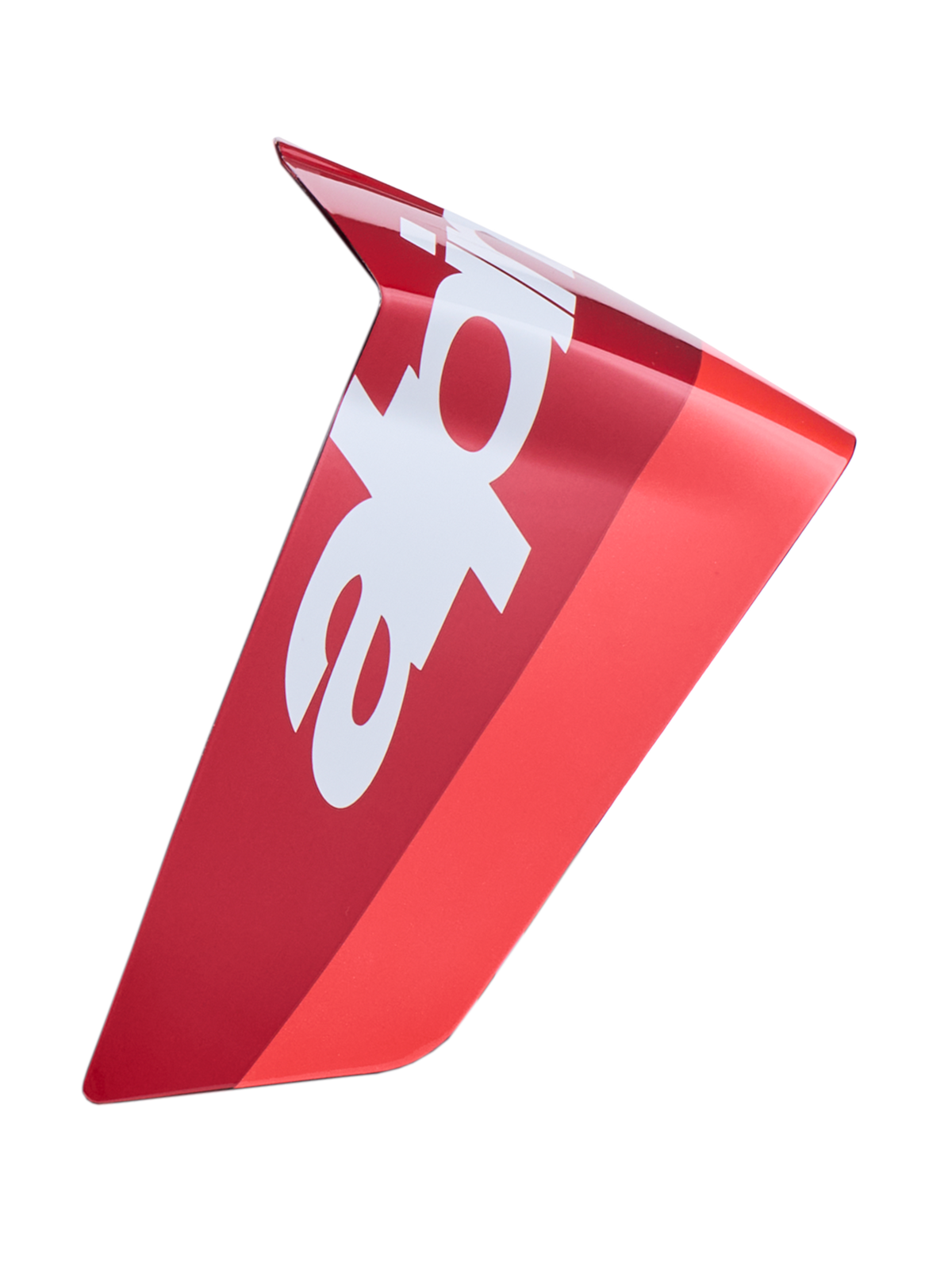 Alpinestars Supertech R10 Arius Race Spoiler, Motorcycle Helmet Accessory, Red and White, Glossy Finish, Aerodynamic replacement part for racing helmets