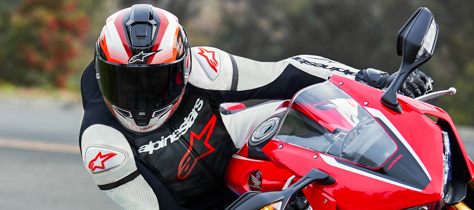 Alpinestars Supertech R10 Helmet - Team - Matte Black/Carbon Red Fluo ...