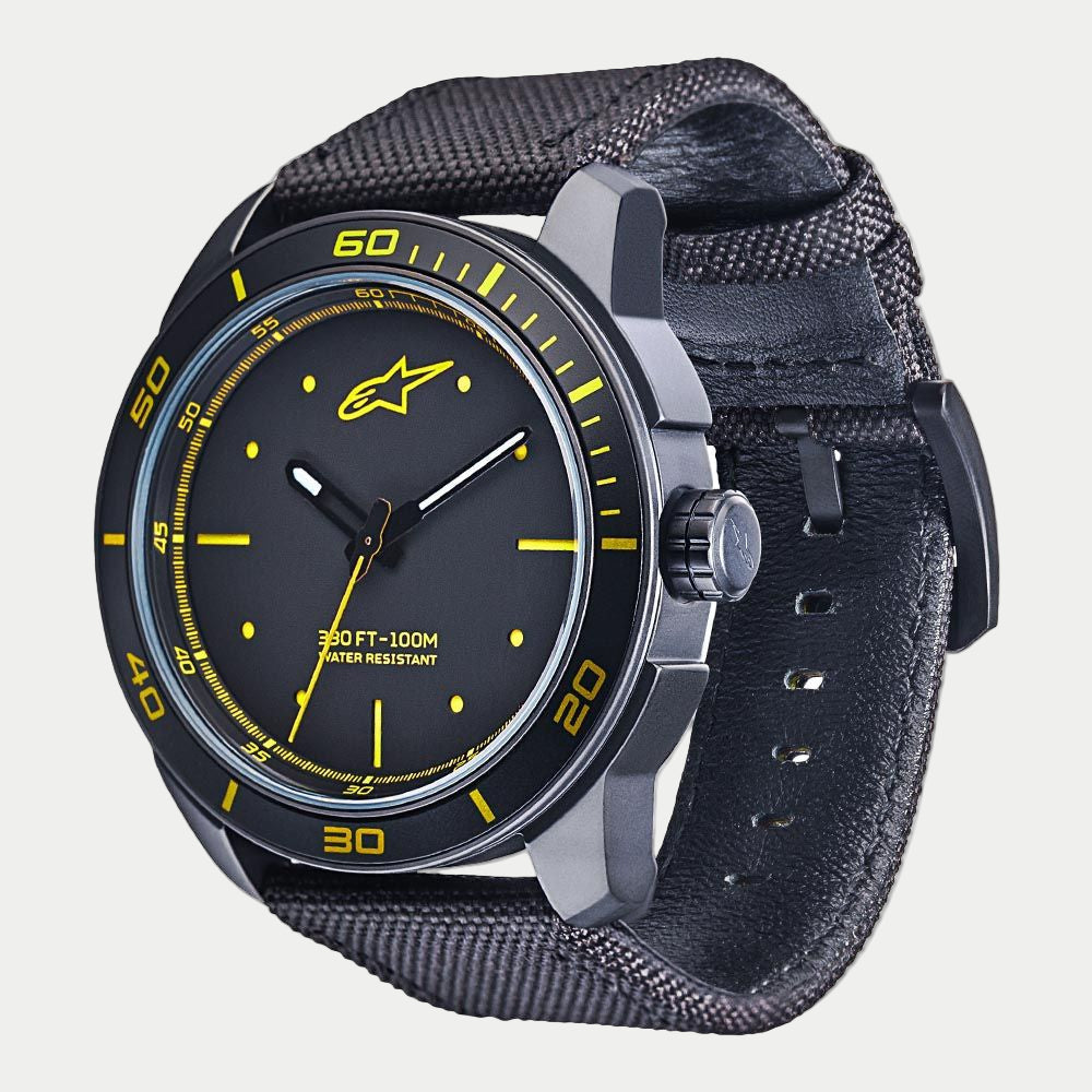 Tech Watch 3H Black-Black/Yellow | Alpinestars