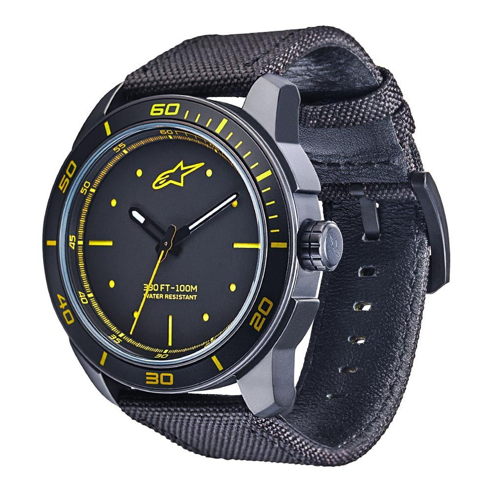 Tech Watch 3H Black-Black/Yellow